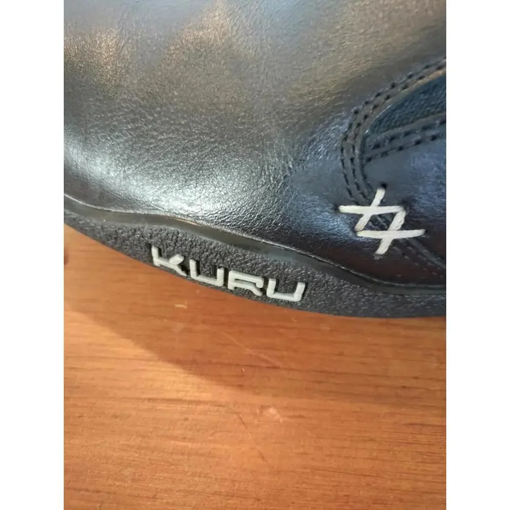 Kuru Kivi Black‎ Leather Slip On Shoes Women's Size 11 Comfort Casual Loafers